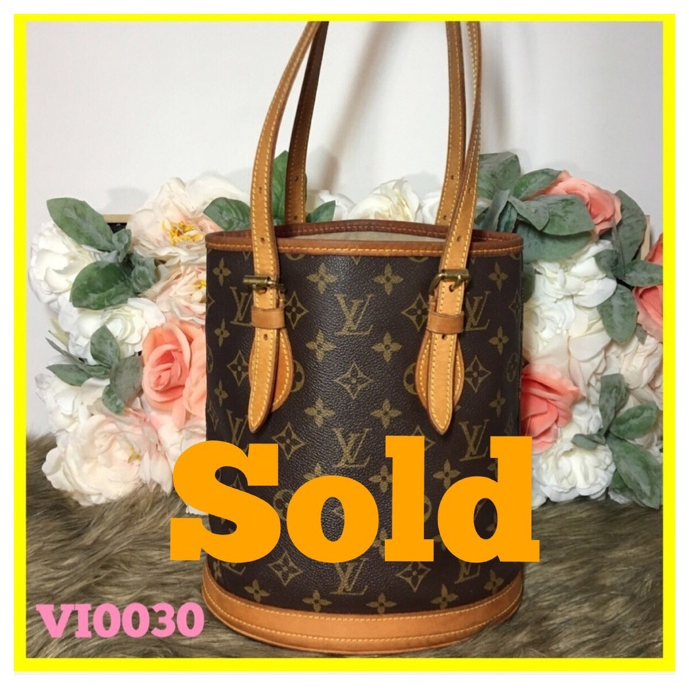 🛑Sold!!Authentic Louis Vuitton Bucket Pm